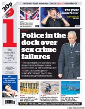 I Newspaper Newspaper Front Page (UK) for 13 August 2014
