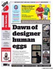 I Newspaper (UK) Newspaper Front Page for 14 March 2015