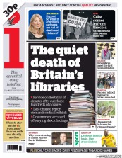 I Newspaper Newspaper Front Page (UK) for 18 December 2014