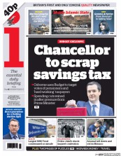 I Newspaper Newspaper Front Page (UK) for 18 March 2015