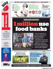 I Newspaper (UK) Newspaper Front Page for 18 April 2015