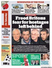 I Newspaper (UK) Newspaper Front Page for 19 January 2013