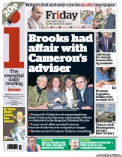 I Newspaper Newspaper Front Page (UK) for 1 November 2013