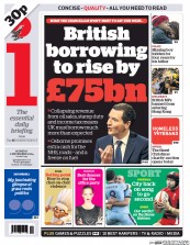I Newspaper (UK) Newspaper Front Page for 1 December 2014