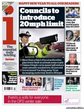 I Newspaper Newspaper Front Page (UK) for 1 January 2013