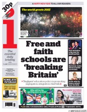 I Newspaper Newspaper Front Page (UK) for 1 January 2015