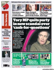 I Newspaper Newspaper Front Page (UK) for 1 June 2013