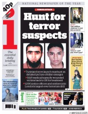 I Newspaper Newspaper Front Page (UK) for 1 July 2015