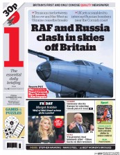 I Newspaper (UK) Newspaper Front Page for 20 February 2015