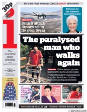 I Newspaper Newspaper Front Page (UK) for 21 October 2014