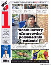 I Newspaper (UK) Newspaper Front Page for 21 January 2015