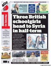 I Newspaper Newspaper Front Page (UK) for 21 February 2015