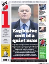 I Newspaper (UK) Newspaper Front Page for 21 March 2016