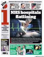 I Newspaper Newspaper Front Page (UK) for 22 January 2014