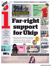 I Newspaper (UK) Newspaper Front Page for 23 March 2015