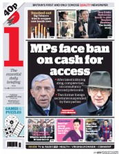 I Newspaper Newspaper Front Page (UK) for 24 February 2015