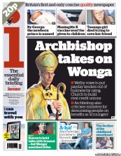 I Newspaper Newspaper Front Page (UK) for 25 July 2013