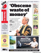 I Newspaper (UK) Newspaper Front Page for 25 July 2015