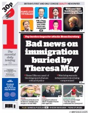 I Newspaper Newspaper Front Page (UK) for 27 November 2014