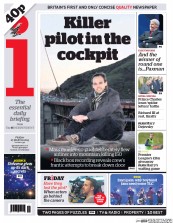 I Newspaper (UK) Newspaper Front Page for 27 March 2015