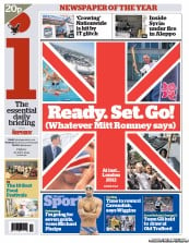 I Newspaper Newspaper Front Page (UK) for 27 July 2012
