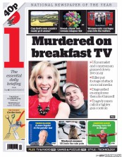 I Newspaper (UK) Newspaper Front Page for 27 August 2015