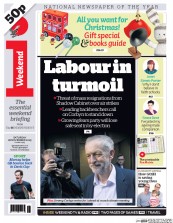I Newspaper (UK) Newspaper Front Page for 28 November 2015