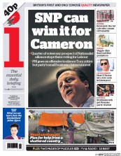 I Newspaper (UK) Newspaper Front Page for 28 April 2015