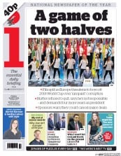 I Newspaper (UK) Newspaper Front Page for 29 May 2015
