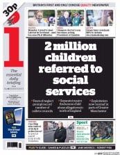 I Newspaper (UK) Newspaper Front Page for 30 October 2014