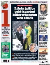 I Newspaper Newspaper Front Page (UK) for 31 May 2013