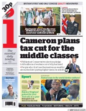I Newspaper Newspaper Front Page (UK) for 31 July 2014