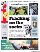 I Newspaper (UK) Newspaper Front Page for 31 July 2015