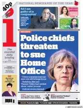I Newspaper (UK) Newspaper Front Page for 3 November 2015