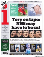 I Newspaper (UK) Newspaper Front Page for 3 December 2014