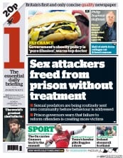 I Newspaper Newspaper Front Page (UK) for 3 February 2014