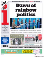 I Newspaper Newspaper Front Page (UK) for 3 April 2015