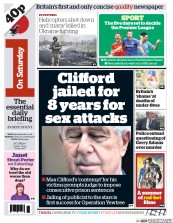 I Newspaper Newspaper Front Page (UK) for 3 May 2014