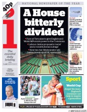 I Newspaper (UK) Newspaper Front Page for 3 July 2015