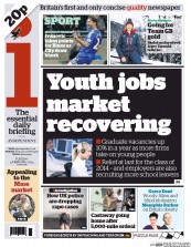 I Newspaper Newspaper Front Page (UK) for 4 February 2014
