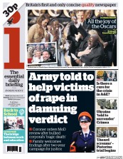 I Newspaper Newspaper Front Page (UK) for 4 March 2014