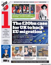 I Newspaper (UK) Newspaper Front Page for 5 November 2014