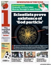I Newspaper Newspaper Front Page (UK) for 5 July 2012