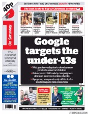 I Newspaper (UK) Newspaper Front Page for 6 December 2014