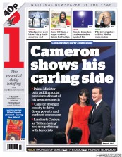 I Newspaper (UK) Newspaper Front Page for 8 October 2015