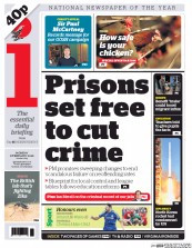 I Newspaper (UK) Newspaper Front Page for 9 February 2016