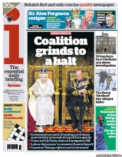 I Newspaper Newspaper Front Page (UK) for 9 May 2013