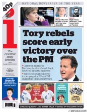 I Newspaper (UK) Newspaper Front Page for 9 June 2015