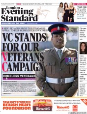 London Evening Standard Newspaper Front Page (UK) for 10 December 2014