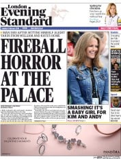 London Evening Standard (UK) Newspaper Front Page for 10 February 2016